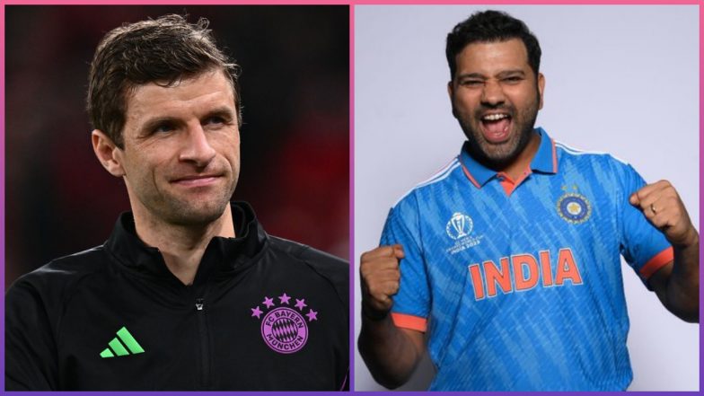 Thomas Muller Sends Best Wishes to Rohit Sharma and Indian Cricket Team for ICC ODI World Cup 2023 (Watch Video)