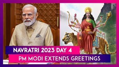 Navratri 2023 Kushmanda Puja: PM Narendra Modi Extends Festive Greetings On Day Four Of Festival Dedicated To Goddess Durga