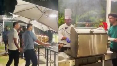 Pakistan Cricket Team Enjoy Dinner in Bengaluru Ahead of ICC Cricket World Cup 2023 Clash With Australia (Watch Video)