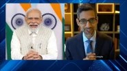 PM Narendra Modi Interacts With Sundar Pichai, Discusses Google&rsquo;s Plan To Expand Electronic Manufacturing Ecosystem in India