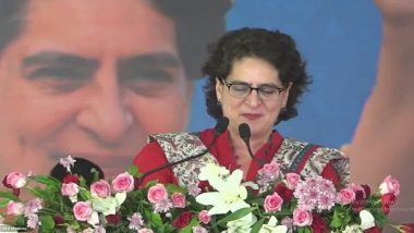 Rajasthan Assembly Elections 2023: Modi Government’s Sole Focus on Remaining in Power, Not Public Welfare, Says Congress Leader Priyanka Gandhi (Watch Video)