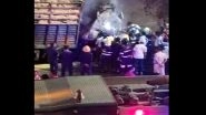Pune Road Accident: Three Dead, Two Injured As Truck Catches Fire After Accident Near Navale Bridge on Mumbai-Bengaluru Highway (Watch Videos)