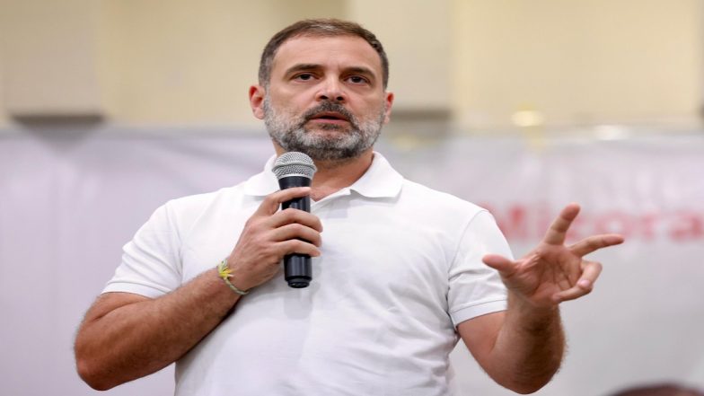 Mizoram Assembly Elections 2023: BJP Guided by RSS Has Long-Term Plan To Destroy India&rsquo;s Culture, Traditions, Says Rahul Gandhi in Lunglei (Watch Video)