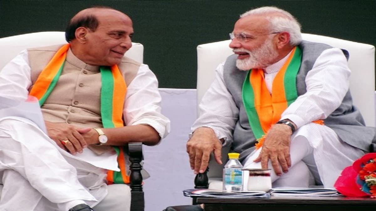 Agency News Rajnath Singh Expresses Confidence in PM Modi Returning