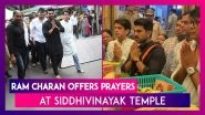 Ram Charan Walks Barefoot To Offer Prayers At Siddhivinayak Temple In Mumbai