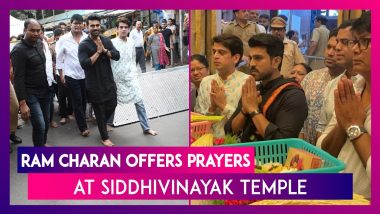 Ram Charan Walks Barefoot To Offer Prayers At Siddhivinayak Temple In Mumbai