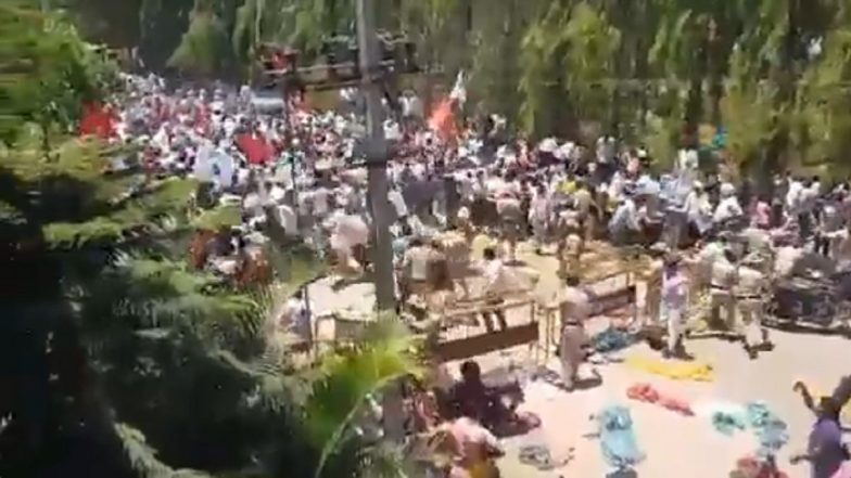 Karnataka Eid Milad Violence: 60 Arrested, 24 FIRs Lodged So Far in Connection With Communal Clash Incident During Eid Milad Un Nabi Procession in Shivamogga