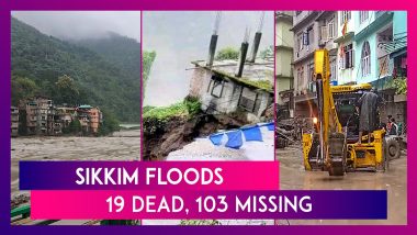 Sikkim Floods: Six Soldiers Among 19 Dead, 103 Missing After Cloudburst Triggers Flash Floods