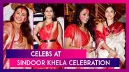 Vijayadashami 2023: Rani Mukerji, Tanishaa Mukerji & Others Participate In Sindoor Khela Celebration