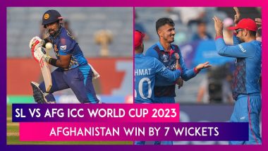 SL vs AFG ICC World Cup 2023 Stat Highlights: Fazalhaq Farooqi, Batters Lead Afghanistan To Clinical Win