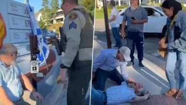 US: Elderly Jewish Man Dies After Being Hit in Head at Pro-Palestinian Rally in Los Angeles (Watch Video)