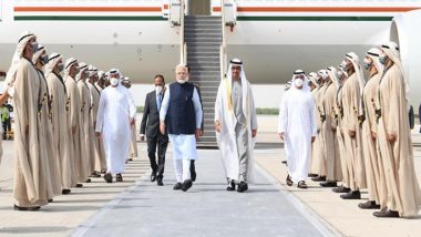 PM Narendra Modi To Meet UAE President Sheikh Mohamed bin Zayed Al Nahyan in Abu Dhabi; To Discuss Comprehensive Strategic Partnership