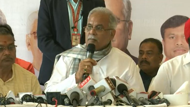 Chhattisgarh Assembly Election 2023: CM Bhupesh Baghel Releases Congress Manifesto, Assures Farmers’ Loan Waiver, Free 200 Unit Electricity (Watch Video)