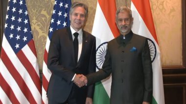 S Jaishankar Meets US State Secretary Antony Blinken as India-US 2+2 Ministerial Dialogue Begins (See Pics)