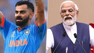 PM Narendra Modi Congratulates Virat Kohli for Scoring His 50th ODI Hundred During IND vs NZ ICC Cricket World Cup 2023 Semifinal, Says ‘Remarkable Milestone Is Testament to Enduring Dedication and Exceptional Talent’