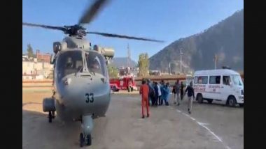 Doda Bus Accident: Indian Air Force Helicopters Deployed at Site of Mishap in Assar To Evacuate Injured Survivors (Watch Video)