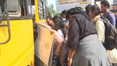 Madhya Pradesh Assembly Elections 2023: Polling Parties Leave for Centres in Indore Ahead of Polls (Watch Video)