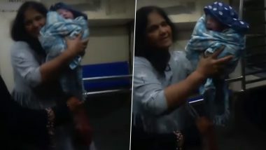 Baby Delivered in Mumbai Local Video: Pregnant Woman Gives Birth On Local Train With Elderly Lady’s Help