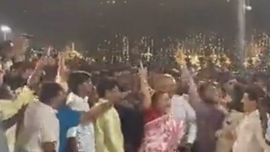 Mumbai: Shiv Sena Factions Come Face-to-Face on Eve of Balasaheb Thackeray’s Death Anniversary, Shout Slogans (Watch Video)