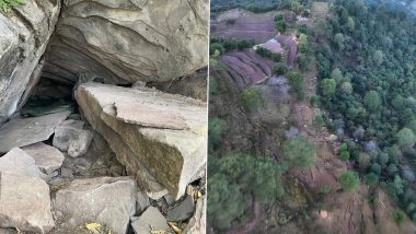 Rajouri Encounter: Photos of Small Cave Being Used as Hideout by Terrorists Surface; Such Hideouts Are Relatively Difficult to Detect and Breach, Say Security Officials