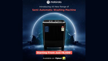 Motorola Introduces New 'Semi Automatic Washing Machine' Range in India: Check Out the Models and Price Range of the New Motorola Washing Machines