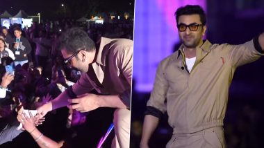 Ranbir Kapoor Steals Hearts at Arijit Singh’s Concert: Interacts With Fans and Dances to ‘Channa Mereya’, Watch Viral Videos