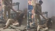 Uttar Pradesh: Cop In Uniform Found In Inebriated Condition Outside Police Station In Fatehpur; Viral Video Surfaces