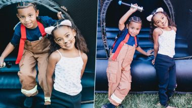 Kim Kardashian's Kids Psalm and Chicago Steal the Spotlight in 'Cutest' Ninja Turtle, Fireman, Ghost and Kitty Halloween Costumes (View Pics)