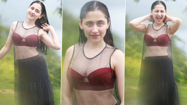 Sanjeeda Sheikh in Red Bralette Paired With Transparent Black Top Is Too Hot To Handle (See Photos)