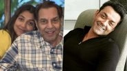 Bobby Deol Shares Adorable Throwback Photo of Sister Ajeeta and Father Dharmendra on Her Birthday (View Pic)