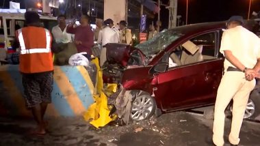 Mumbai Car Crash: SUV Rams Into Several Vehicles Queued Up at Toll Plaza on Bandra-Worli Sea Link; Three Killed, Driver Booked (Watch Video)