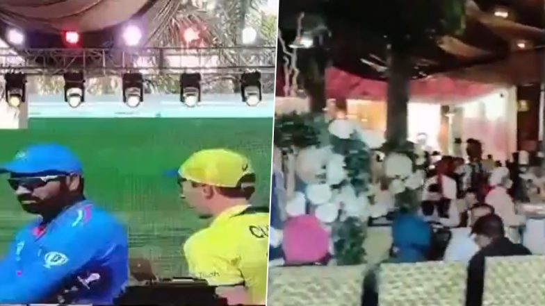 ICC Cricket World Cup 2023: DJ Live Streams India vs Australia Final Match on Big Screen at Wedding in Punjab, Video Surfaces