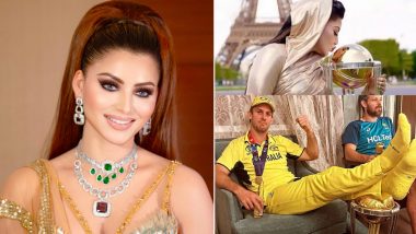 ‘Bro, Show Some Respect’ Urvashi Rautela Calls Out Australian Skipper Mitchell Marsh for Posing With World Cup Trophy Under His Feet