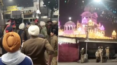 Punjab: Nihang Sikhs Open Fire at Police Personnel Near Gurudwara in Kapurthala, Violent Clash Erupts (Watch Video)