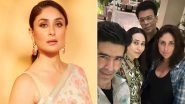 Kareena Kapoor Khan Poses With &lsquo;Buddies&rsquo; Karisma Kapoor, Karan Johar and Manish Malhotra at the Designer&rsquo;s House Party, Shares Photo on Insta!