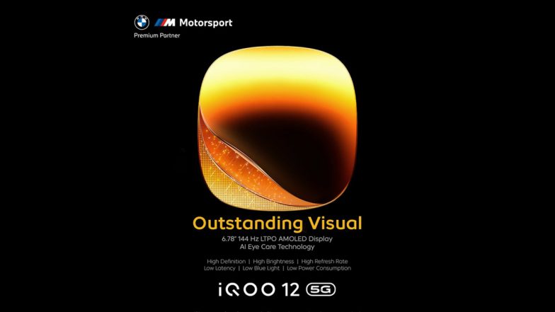 iQOO 12 5G To Launch With 6.78-Inch LTPO AMOLED Display: Check More Details Here Ahead of December 12 Launch