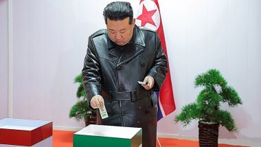 North Korean Leader Kim Jong Un Casts His Vote in Local Elections, Voter Turnout Recorded at Almost 100% (See Pic)