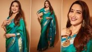 Diwali 2023 Fashion: Madhuri Dixit's Paithani Saree Is Perfect Pick for the Festive Season (View Pics)