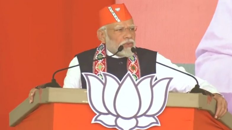 Telangana Assembly Elections 2023: PM Narendra Modi Addresses Public Rally in Mahabubabad, Calls ‘Public’ a Form of Almighty (Watch Video)