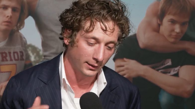 Jeremy Allen White Learns of SAG-AFTRA Strike Resolution Midway Through The Iron Claw Premiere (Watch Video)