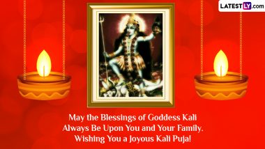Happy Kali Puja 2023 Greetings and Wishes: WhatsApp Status Messages, Images, HD Wallpapers and SMS for the Shyama Puja on Diwali Day