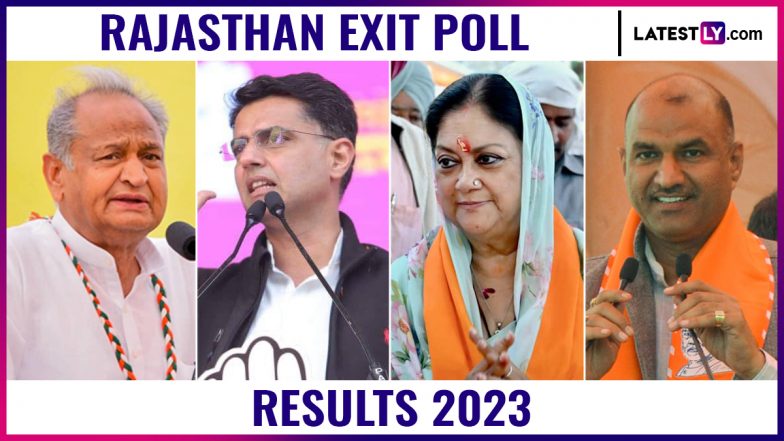 Rajasthan Exit Poll 2023 Results by India Today-Axis My India, NDTV Live Streaming: Who Will Win Rajasthan, Congress or BJP? Watch Result Prediction for Rajasthan Assembly Elections