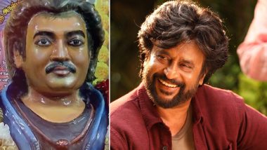 Rajinikanth Fan Builds 250 kg Idol of Actor in His Home Temple (View Pic and Watch Videos)