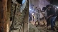 Python in Lucknow: 12-Feet-Long Snake Spotted in Busy Aliganj Market, Rescued (Watch Video)