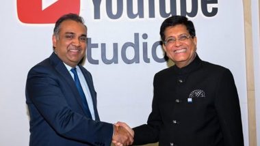 Piyush Goyal US Visit: Union Minister Meets YouTube CEO Neal Mohan, Discuss Opportunity to Collaborate in India