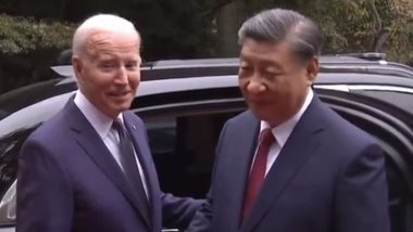 Xi Jinping's Hongqi N701 Car Draws Attention of Joe Biden; US President Praises Chinese President's Vehicle as 'Beautiful' (Watch Video)