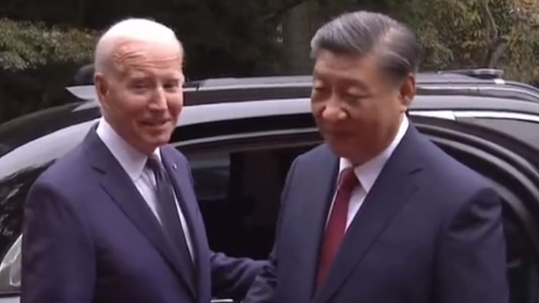 Xi Jinping's Hongqi N701 Car Draws Attention of Joe Biden; US President Praises Chinese President's Vehicle as 'Beautiful' (Watch Video)