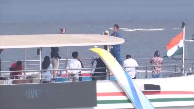 IND vs AUS ICC CWC 2023 Final: Pat Cummins Poses With World Cup Trophy on Sabarmati River Cruise Celebrating Australia’s Record Triumph