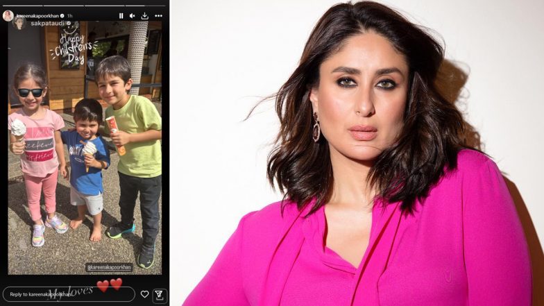 Children’s Day 2023: Kareena Kapoor Khan Shares UNSEEN Playful Photo of Her ‘Loves’ Inaaya, Jeh and Taimur on Insta!