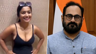 Deepfake Video of Zara Patel as Rashmika Mandanna Draws Government's Attention; IT Minister Rajiv Chandrashekhar Says 'Deep Fakes Need To Be Dealt With by Platforms'